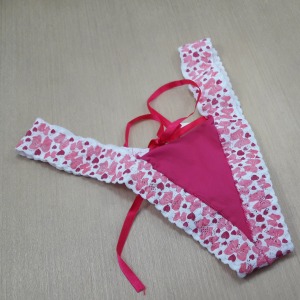 Tanga Fio Renda Estampada 