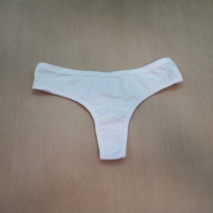 Conjunto em Renda com Microfibra Fita de Cetim 