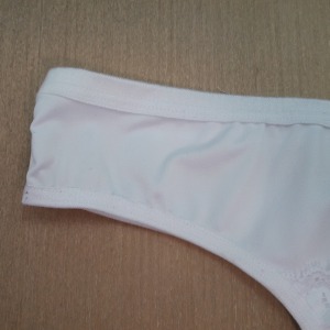 Conjunto em Renda com Microfibra Fita de Cetim 