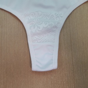 Conjunto em Renda com Microfibra Fita de Cetim 