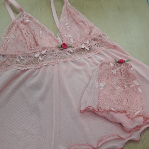 Baby Doll Tule Rococ Plus Size