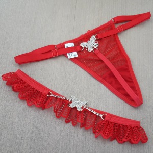 Conjunto Sexy Biju Borboleta 
