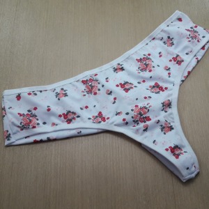 Tanga Estampada Costura Dupla