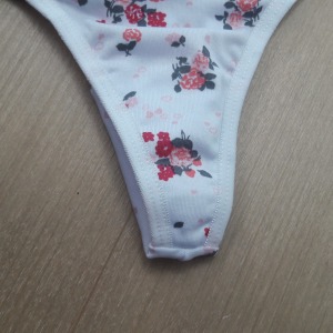 Tanga Estampada Costura Dupla