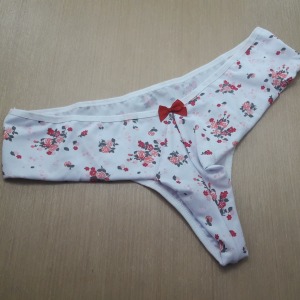 Tanga Estampada Costura Dupla