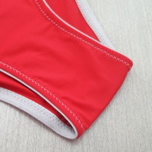 Calça Microfibra e Tule Vermelha