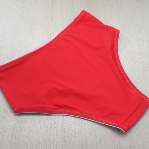 Calça Microfibra e Tule Vermelha