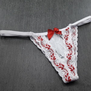 Tanga Fio Renda Bicolor 