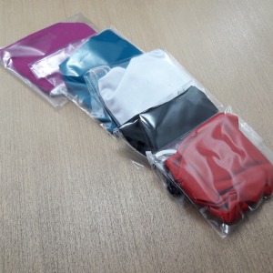 Kit com 5 Mscaras Camada Dupla Elstico Nuca