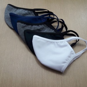 Kit com 5 Mscaras Suplex Camada Dupla com Forro 100% Algodo