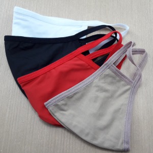 Kit com 4 Mscaras em Tecido De Microfibra com Camada Dupla