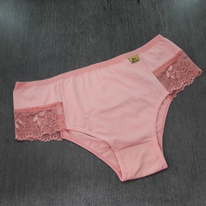 Cala Marjorie em Microfibra de Polister e Renda