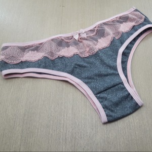 Calcinha Mescla com Renda