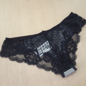 Calcinha Xadrez com Renda