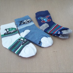 Kit com 3 Pares Meia Infantil Masculina