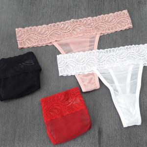 Tanga Sapequinha Fio Dental em Tule