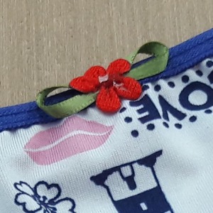 Tanga Berenice em Microfibra Estampada e Renda