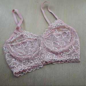 Conjunto Fio Antonela Sem Bojo e Com Arco em Renda de Poliamida