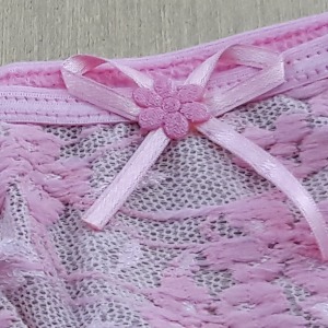 Tanga Giovana em Microfibra e Renda