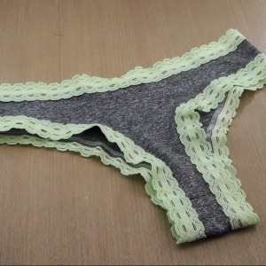 Tanga Mescla com Rendinha nas Pernas e Cintura