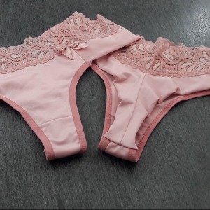 Tanga Fio Duplo Cs Renda