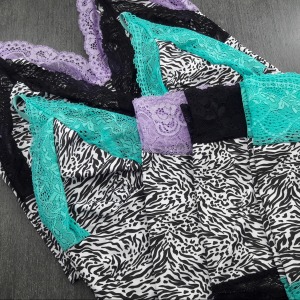 Baby Doll Zebra Detalhe Renda