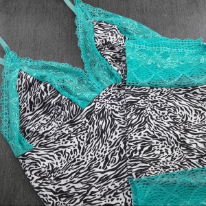 Baby Doll Zebra Detalhe Renda