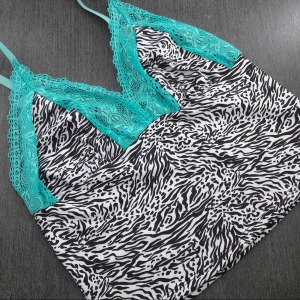 Baby Doll Zebra Detalhe Renda