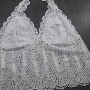 Cropped Frente nica em Renda