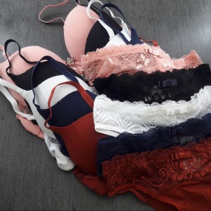 Conjunto Alice com Bojo Fio Duplo Detalhes Renda