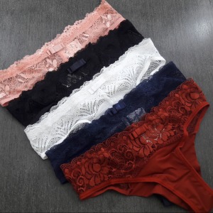 Conjunto Alice com Bojo Fio Duplo Detalhes Renda