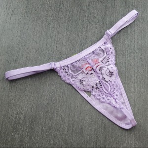 Tanga Fio Dental Cereja Pompom