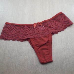 Tanga Fio Duplo em Microfibra Cs Renda