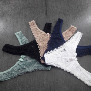 Tanga Fio Duplo e Frente Rendada