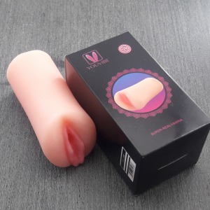 Masturbador Masculino com Formato de Vagina em Cyberskin