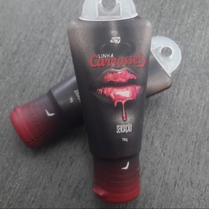 Carrossel Gel Lubrificante Comestvel Com Efeito Glitter