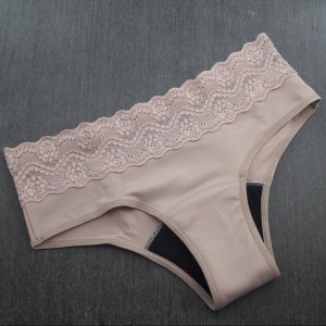 Cala Absorvente com Cintura em Renda