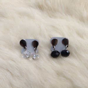 Kit com 2 Pares Brincos Mianga Cristal 