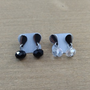 Kit com 2 Pares Brincos Mianga Cristal 