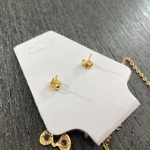 Conjunto Bijuteria Borboleta - Colar e Brinco Banhados