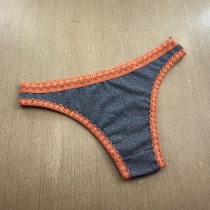 Kit com 3 Tangas Mescla Elstico Rendinha