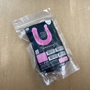 Boomerang Pnis Duplo com Veias e Glande 30cm