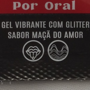 Gel Vibrante com Glitter Sach Sedenta Por Oral 3g Ma do Amor 