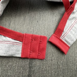 Conjunto com Bojo em Tecido Mescla e Renda