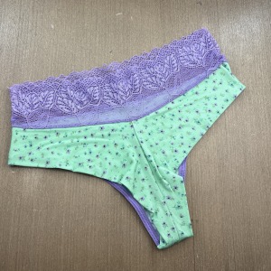 Kit com 2 Calcinhas Fio Duplo e Cs em Renda