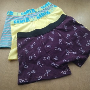 Kit 3 Cueca Boxer Infantil em Malha